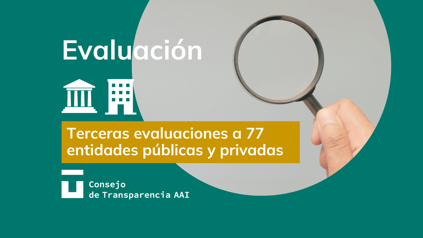 Terceras evaluaciones a entidades públicas y privadas 2025