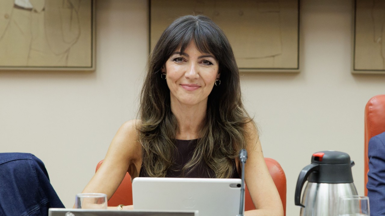 The president of the Transparency Council, Concepción Campos, at the Congress