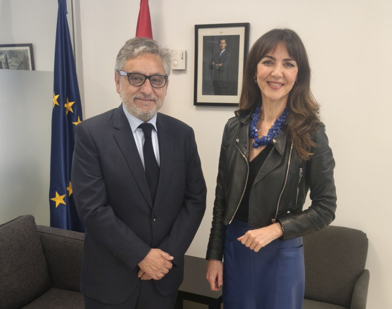 El presidente do Consello de Transparencia de Asturias e a presidenta do Consello de Transparencia e Bo Goberno
