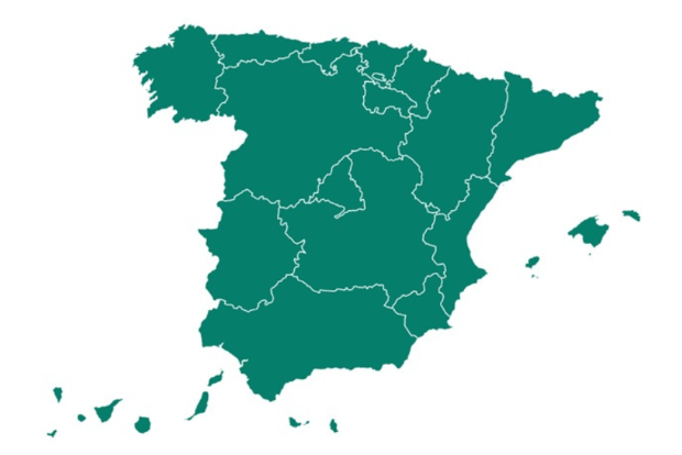 mapa coas comunidades autónomas